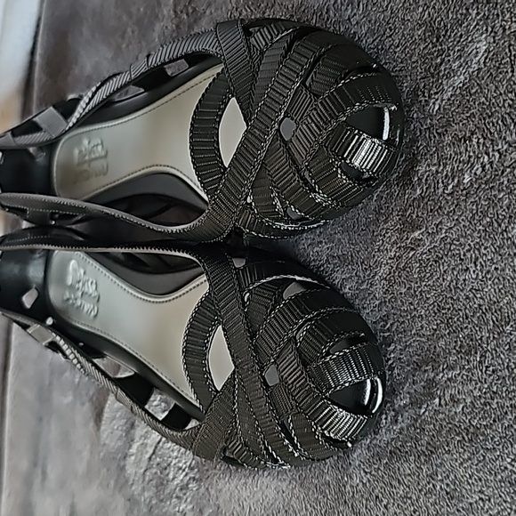 Melissa + Jason Wu Black Weave Ballet Flats - Picture 2 of 8